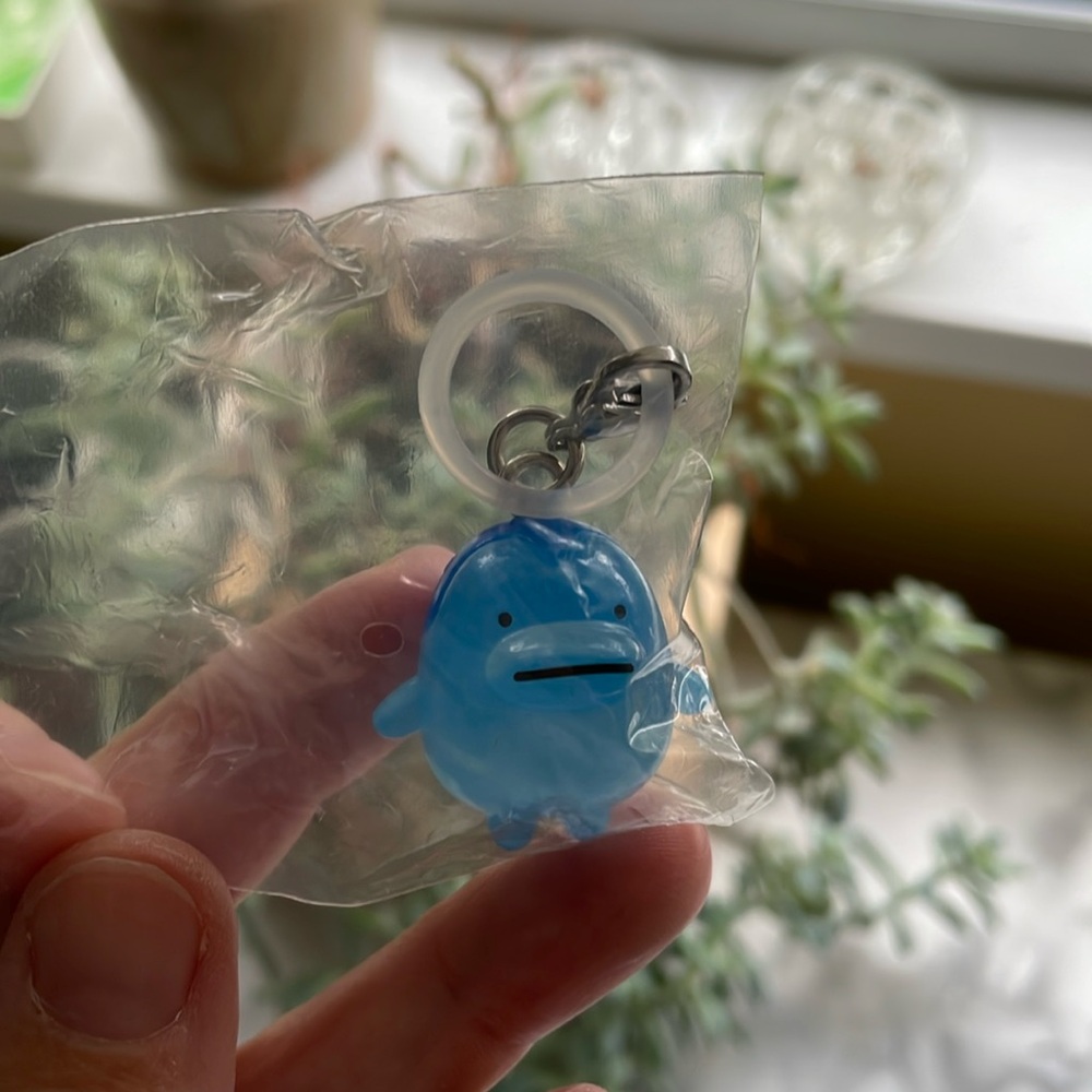 Blue Tamagotchi charm